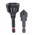 thumbnail image 1 of Deburring Chamfer Tool Set, 2PCS External Internal Rotary Deburring & Chamfer Tool, External Debur C Black Metal, 1 of 6