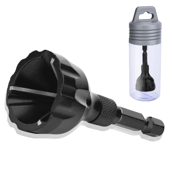Deburring External Chamfer Tool,with Tungsten Carbide Blade, External Chamfer Drill Bit Deburring Tool Fits 1/8" to 3/4".