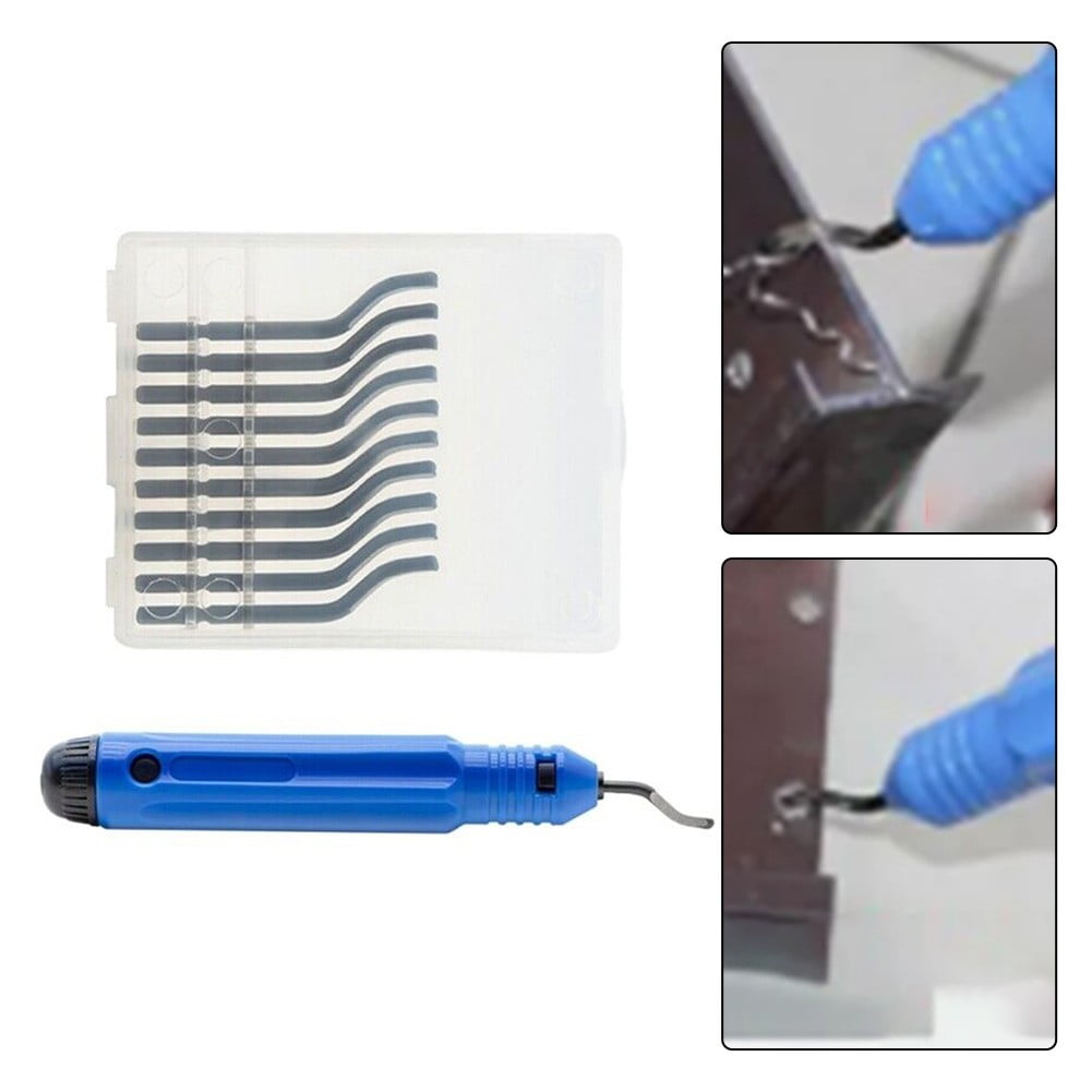Deburring Tool Kit 10Pcs High-Speed Steel Rotary Deburr Tools With A ...