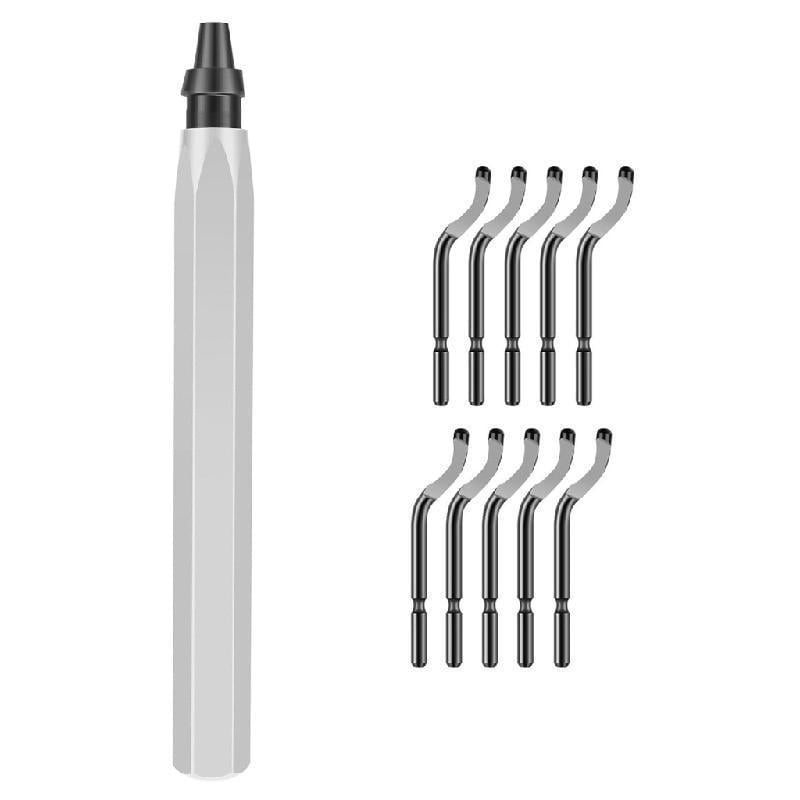 Deburring Tool with 10/20Pcs Highly Speed Steel Cutter, 360 Degree ...