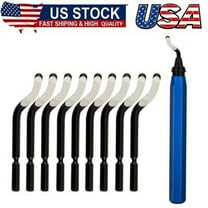 Deburring Tool with 10Pcs HSS Blades - Deburring Tool for Metal,Aluminum,Copper