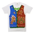thumbnail image 1 of Dec 25th Mens White Gingerbread House Christmas T-Shirt L, 1 of 1