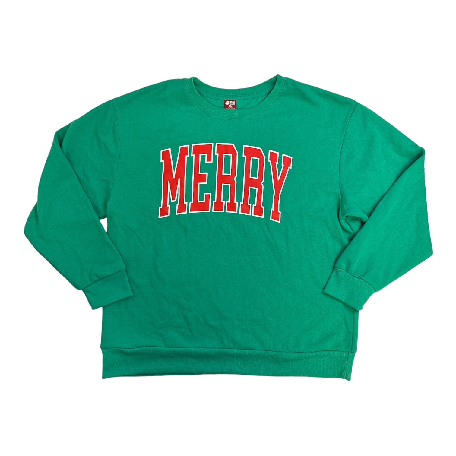 NWT Extra Shenanigans green Christmas holiday fleece lined sweatshirt, fashion size 1X