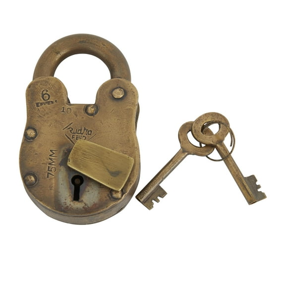 DecMode 1" Brass Metal Lock And Key