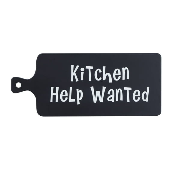 DecMode 1"W, 10"H Wood Modern Farmhouse Wall Decor, Black, 1-Piece