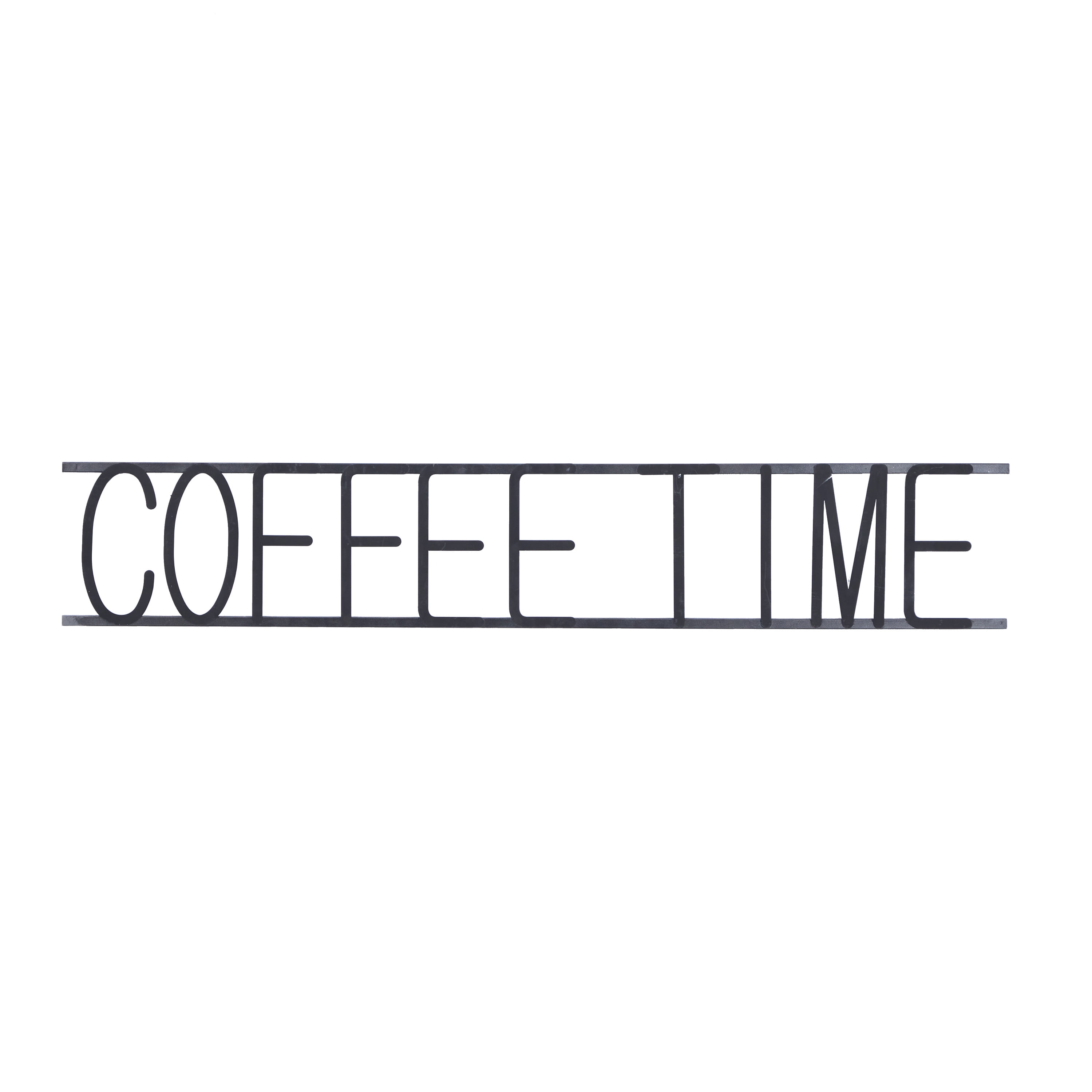 DecMode 1"W, 8"H Metal Modern Wall Decor, Black, 1-Piece