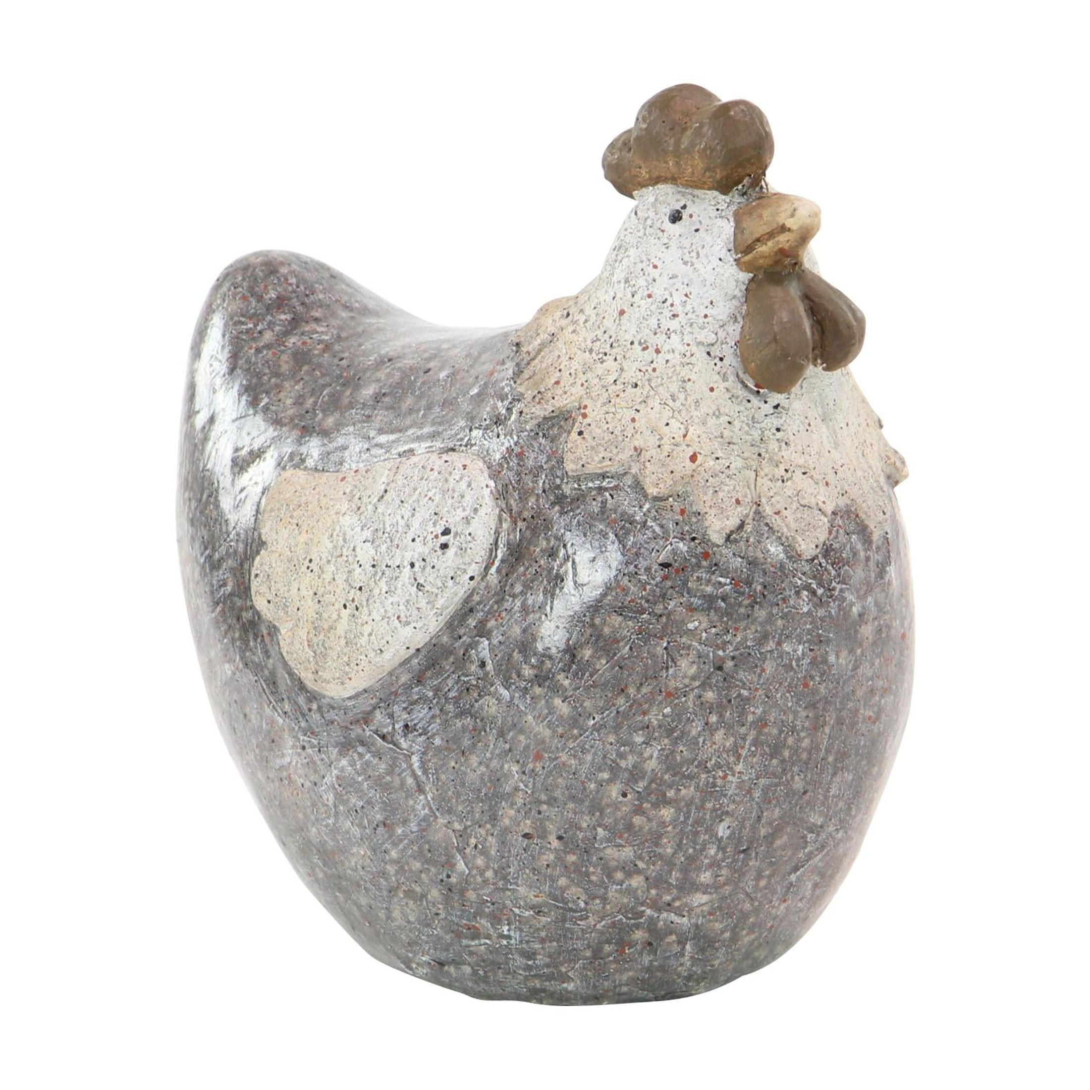 DecMode 10" Indoor Outdoor Chicken Garden Sculpture