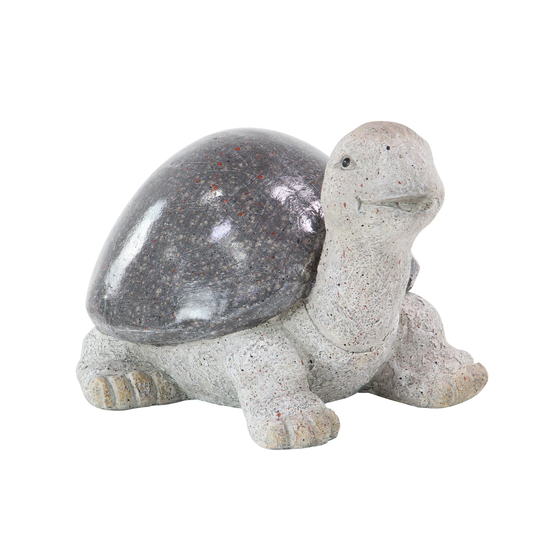 DecMode 10" Indoor Outdoor Turtle Garden Sculpture