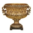 thumbnail image 1 of DecMode 10" Round Ornate Fleur De Lis Gold Polystone Decorative Bowl, 1 of 8