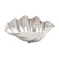 thumbnail image 1 of DecMode 11" Asymmetrical Textured Shell Aluminum Metal Decorative Bowl, 1 of 15