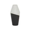 thumbnail image 1 of DecMode 12" Handmade Color Block Speckled Black Ceramic Vase, 1 of 10