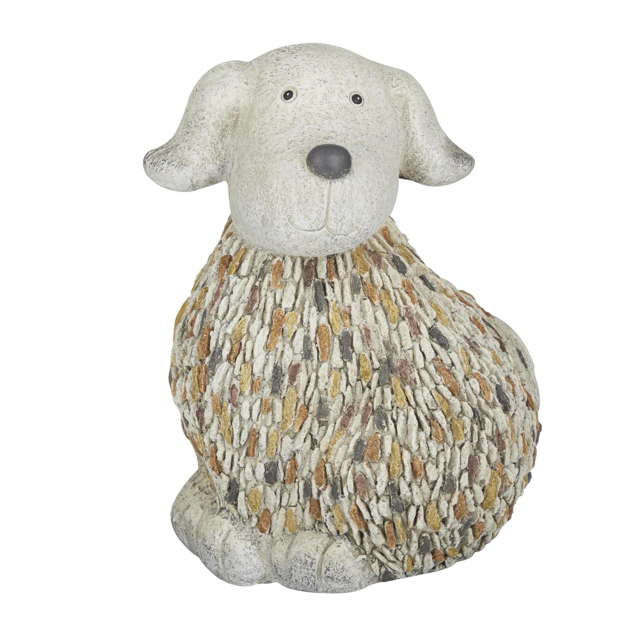 DecMode 12" Indoor Outdoor Dog Garden Sculpture