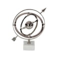 thumbnail image 1 of DecMode 12" Silver Armillary Globe with Marble Base, 1 of 10