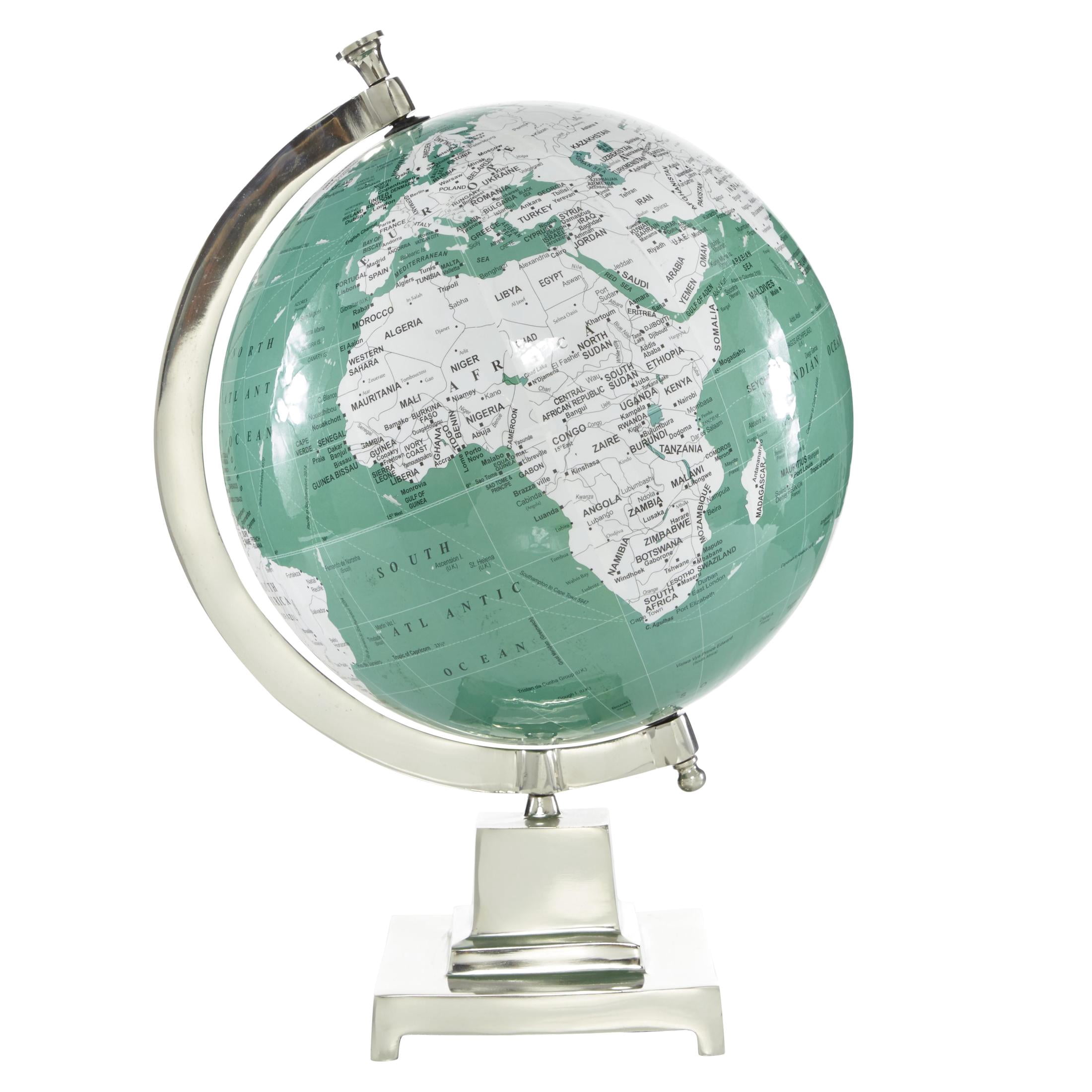 DecMode 12" Teal World Map Globe