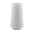 thumbnail image 1 of DecMode 12" Ribbed White Porcelain Ceramic Vase, 1 of 6