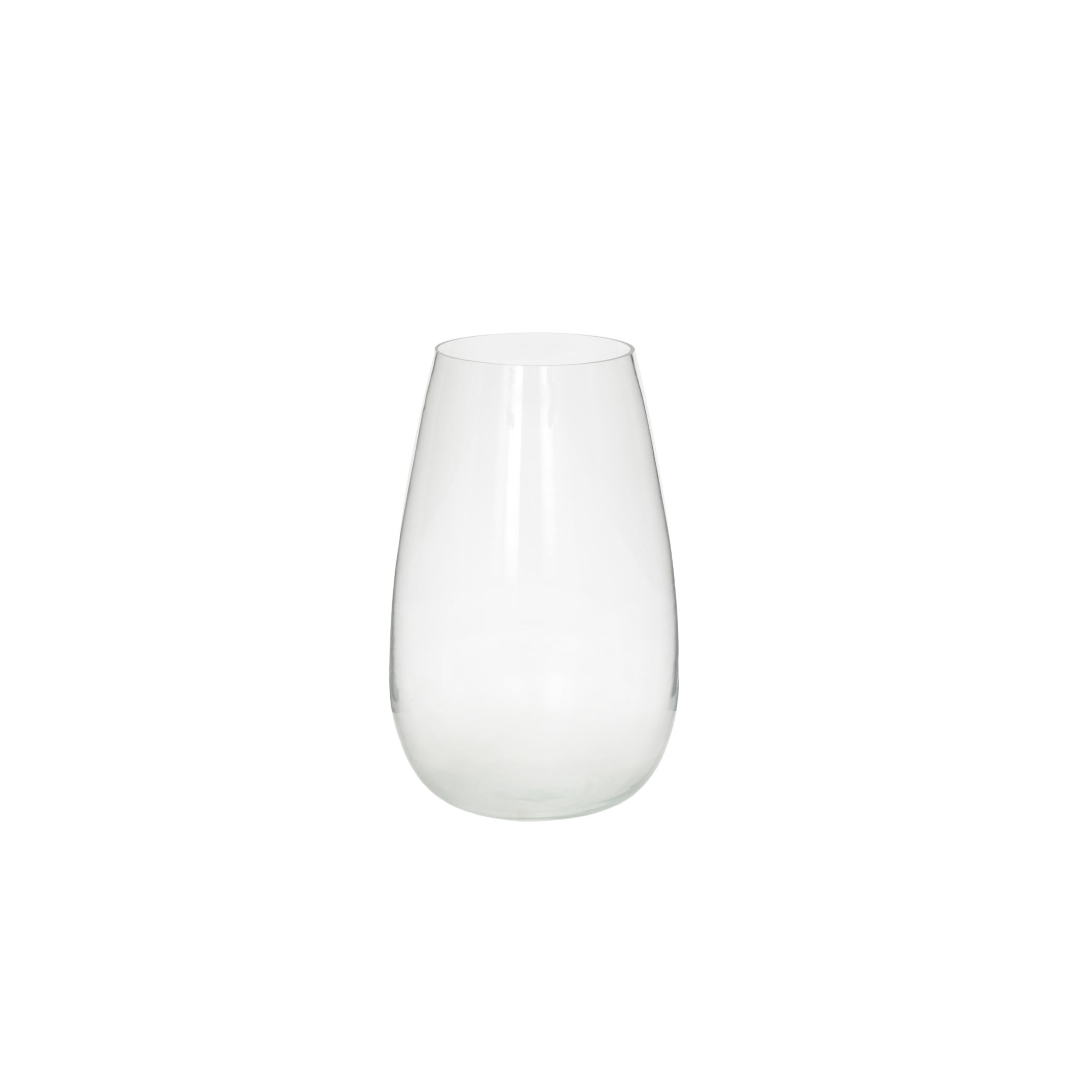 DecMode 12" Wide Glass Vase