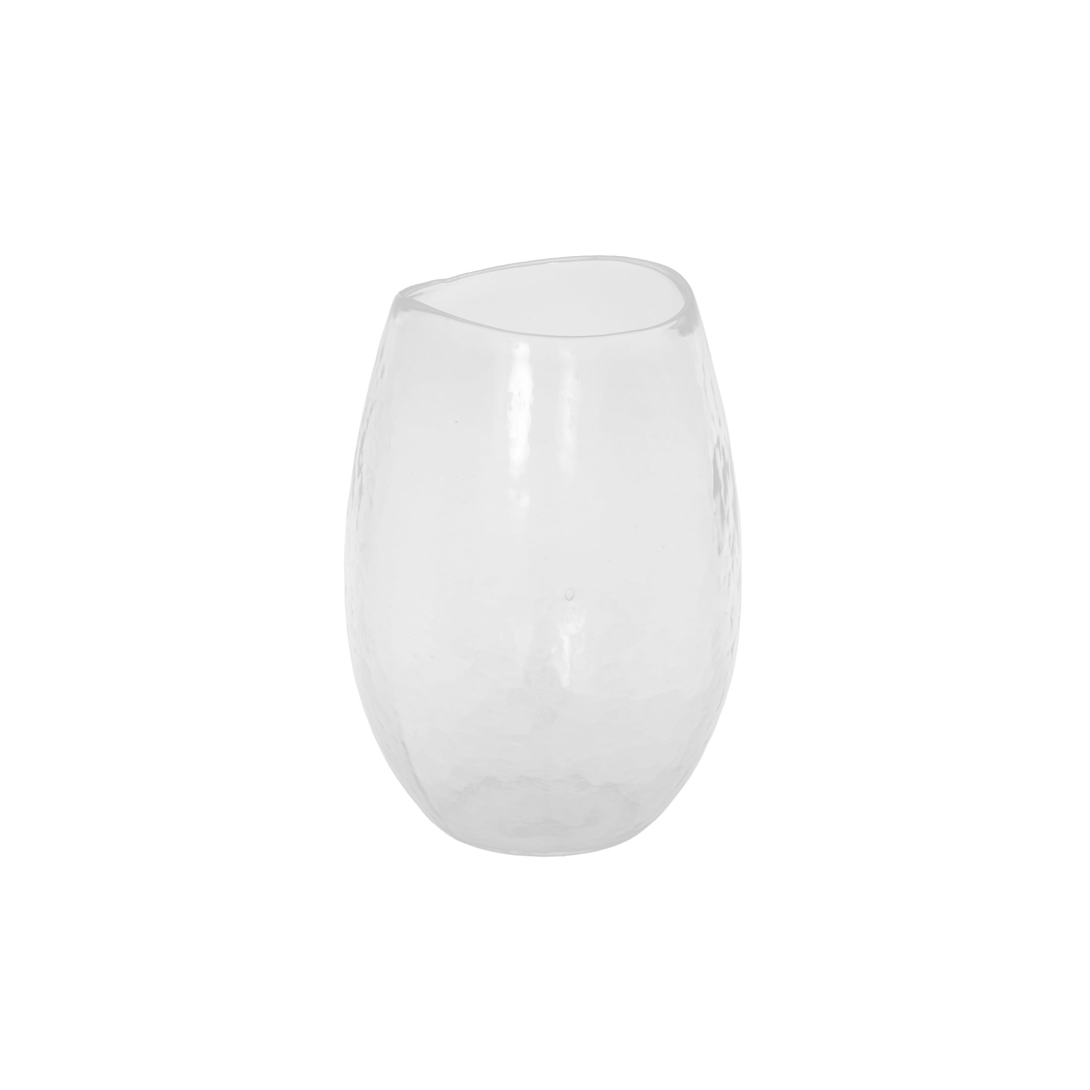 DecMode 12" Wide Glass Vase
