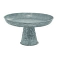 thumbnail image 1 of DecMode 12" x 7" Gray Metal Galvanized Decorative Stand, 1-Piece, 1 of 9