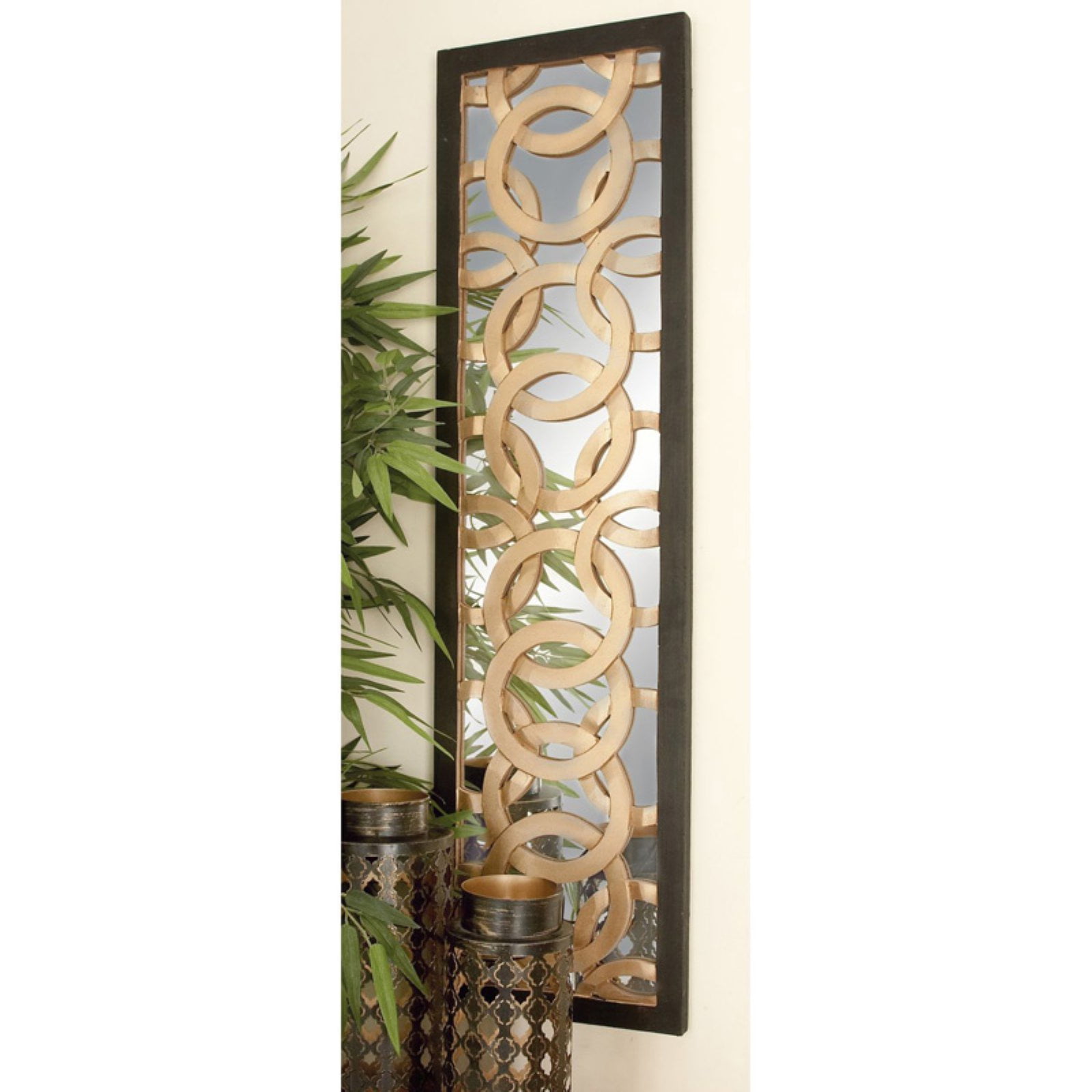 rustic elegance WOOD MIRROR WALL PANEL -MULTI-COLOR - Walmart.com