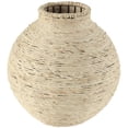 thumbnail image 1 of DecMode 13" Handmade Wrapped Beige Seagrass Vase, 1 of 9