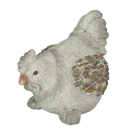 DecMode 13" Indoor Outdoor Chicken Garden Sculpture