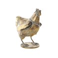 thumbnail image 1 of DecMode 13" Patina Chicken Garden Sculpture, 1 of 9