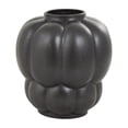 thumbnail image 1 of DecMode 13" Wide Bubble Inspired Black Ceramic Vase with Distressed Speckled Texturing, 1 of 9