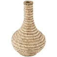 thumbnail image 1 of DecMode 14" Handmade Braided Brown Seagrass Vase, 1 of 8