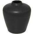 thumbnail image 1 of DecMode 14" Matte Black Ceramic Vase, 1 of 12