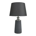 thumbnail image 1 of DecMode 14"W, 24"H Cement Modern Table Lamp, Black, 1-Piece, 1 of 9