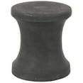 thumbnail image 1 of DecMode 14" x 16" Black Fiberclay Ceramic Outdoor Accent Table, 1-Piece, 1 of 12