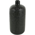 thumbnail image 1 of DecMode 15" Black Ceramic Vase with Geometric Etchings, 1 of 10
