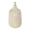 thumbnail image 1 of DecMode 15" Handmade Antique Style Distressed Beige Metal Vase, 1 of 10