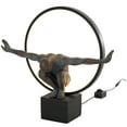 thumbnail image 1 of DecMode 15" Posing People Black Table Lamp with Shade, 1 of 9