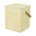 thumbnail image 1 of DecMode 15"W, 18"H Fiber clay Contemporary Outdoor Accent Table, Yellow, 1-Piece, 1 of 7