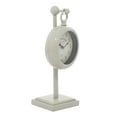 thumbnail image 1 of DecMode 15" White Metal Pendulum Clock, 1 of 8