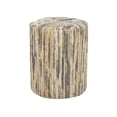 thumbnail image 1 of DecMode 15" x 18" Multi Colored Banana Leaf Woven Accent Table, 1-Piece, 1 of 7