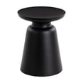 thumbnail image 1 of DecMode 15" x 19" Black Metal Accent Table with Bell Shaped Base, 1-Piece, 1 of 15