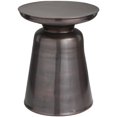 thumbnail image 1 of DecMode 15" x 19" Copper Metal Accent Table with Bell Shaped Base, 1-Piece, 1 of 7