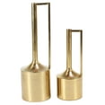 thumbnail image 1 of DecMode 16", 22"H Gold Metal Vase with Handles, Set of 2, 1 of 9