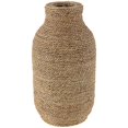 thumbnail image 1 of DecMode 16" Handmade Wrapped Brown Seagrass Vase, 1 of 8