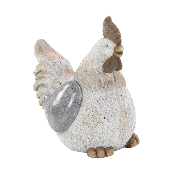DecMode 16" Indoor Outdoor Chicken Garden Sculpture