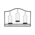 thumbnail image 1 of DecMode  16"W, 11"H Farmhouse Candlestick, Black, 1 - Piece, 1 of 9