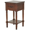 thumbnail image 1 of DecMode 16" x 29" Brown Wood 1 Drawer Accent Table, 1-Piece, 1 of 15