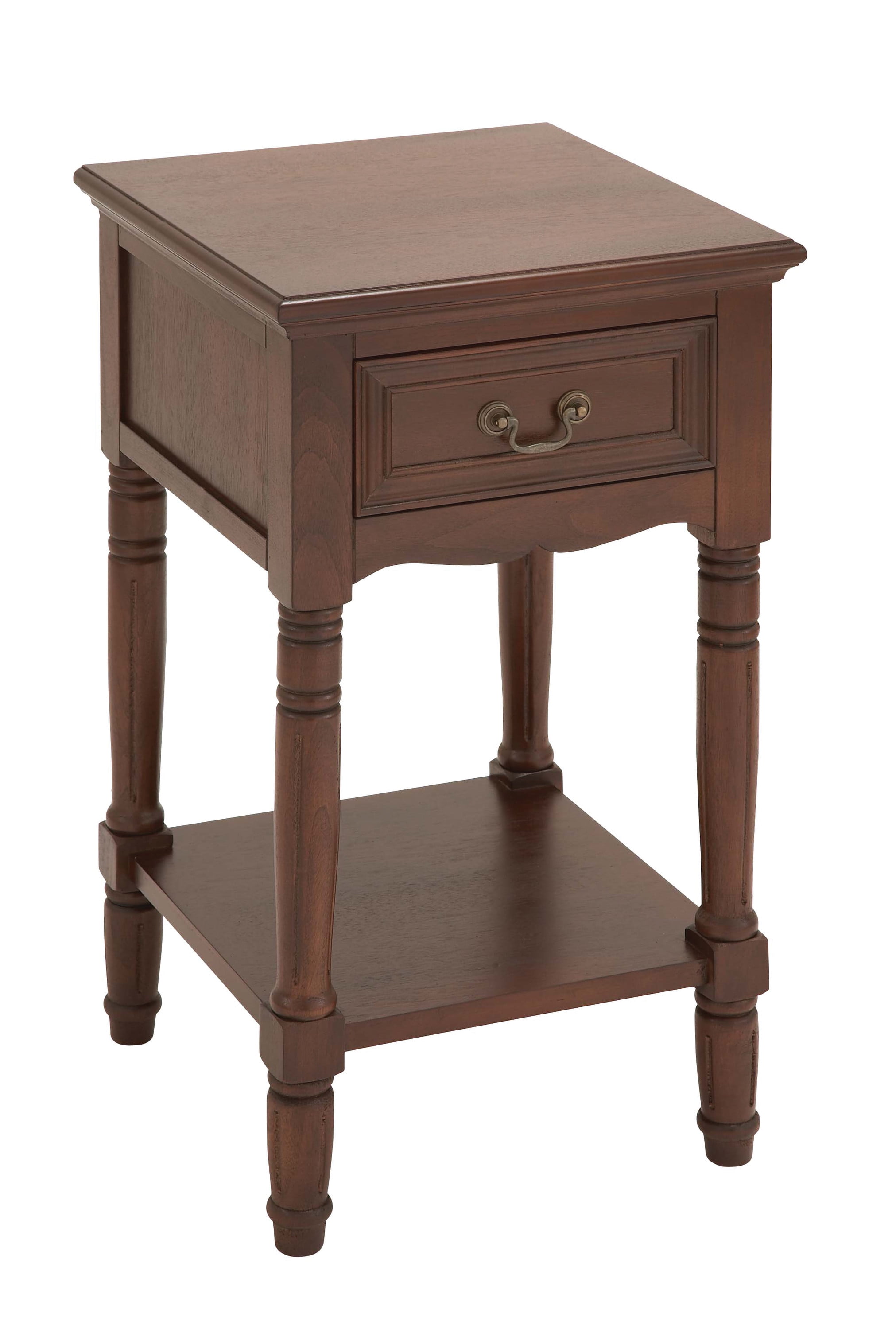 Decmode wood side table discount