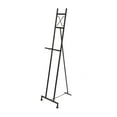 thumbnail image 1 of DecMode 16" x 57" Black Metal Tall Adjustable Floor 3 Tier Easel, 1-Piece, 1 of 12