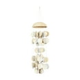 thumbnail image 1 of DecMode 17" Silver Wood Jellyfish Inspired Geometric Windchime, 1 of 7