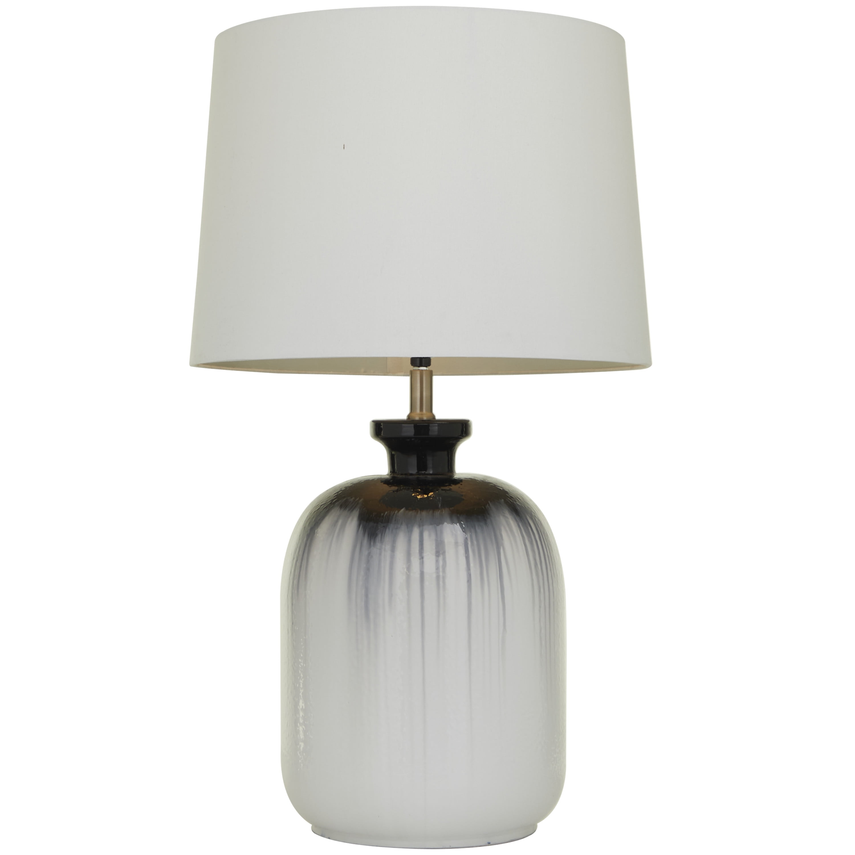 DecMode 17"W, 29"H Glass Modern Table Lamp, Multi Colored, 1-Piece