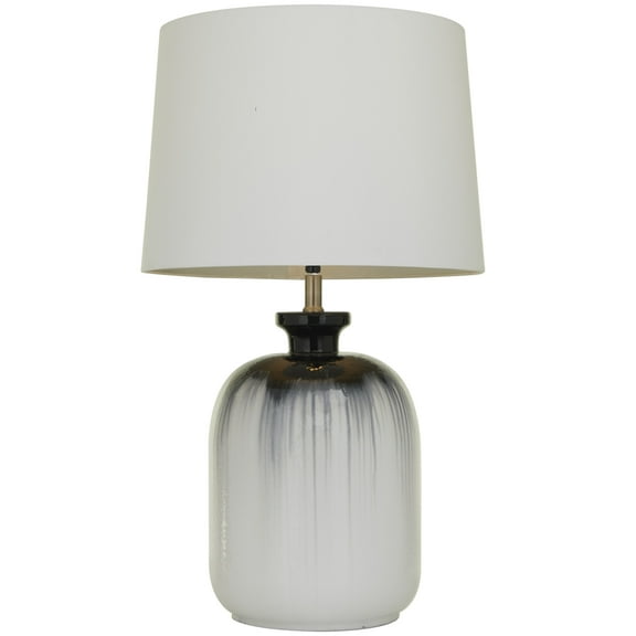 DecMode 17"W, 29"H Glass Modern Table Lamp, Multi Colored, 1-Piece