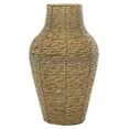 thumbnail image 1 of DecMode 18" Handmade Tall Woven Floor Brown Faux Seagrass Vase, 1 of 6